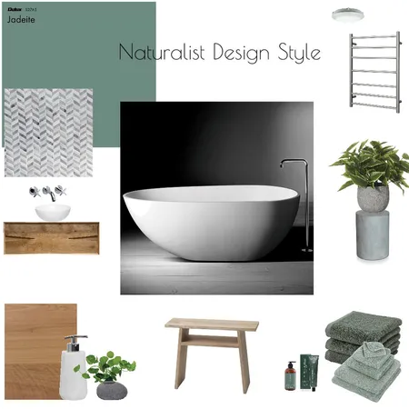Naturalist Bathroom Interior Design Mood Board by njparker@live.com.au on Style Sourcebook