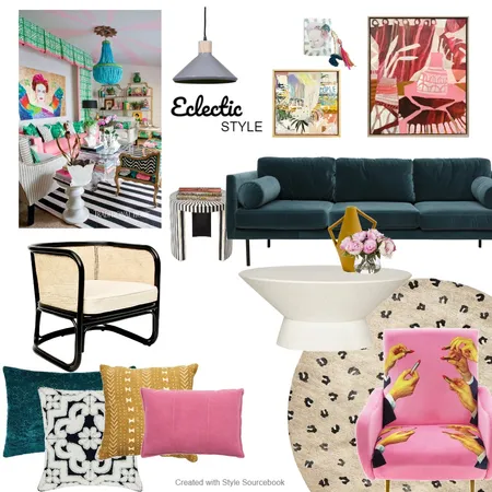 Ecclectic Style Interior Design Mood Board by poppie@oharchitecture.com.au on Style Sourcebook