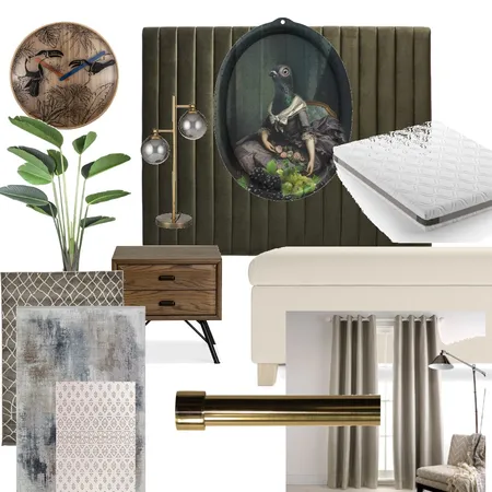 Concrete Jungle Bedroom Interior Design Mood Board by Noviana’s Interiors on Style Sourcebook