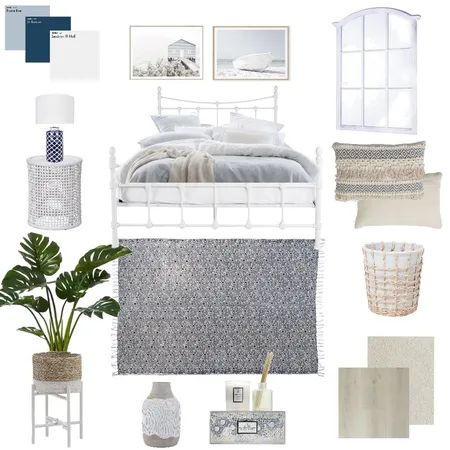 Seaside Bedroom Interior Design Mood Board by Lauren Hooligan on Style Sourcebook