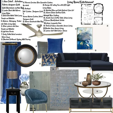 Living Room Interior Design Mood Board by Balazs Interiors on Style Sourcebook