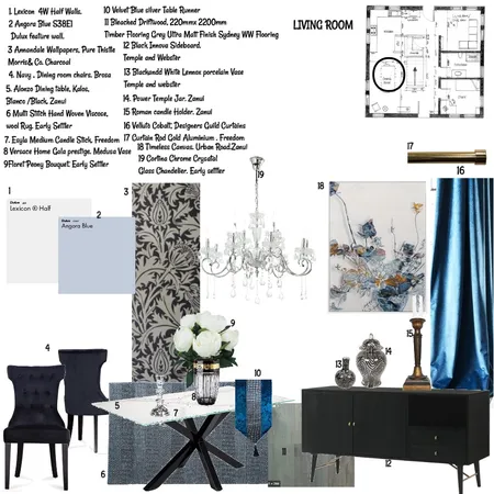 Dining Room Interior Design Mood Board by Balazs Interiors on Style Sourcebook