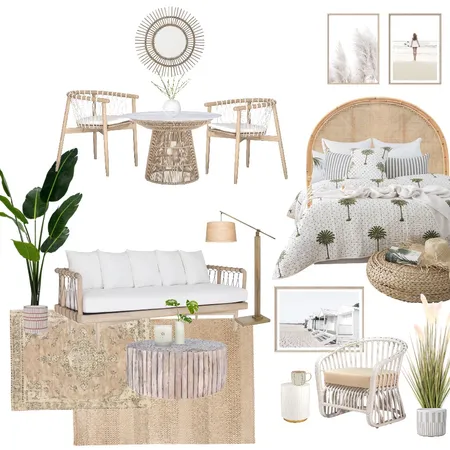 Boho coastal concept #1 Interior Design Mood Board by Simplestyling on Style Sourcebook
