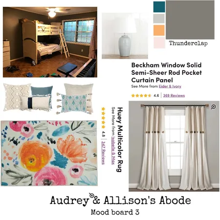Audrey & Allison's abode 3 Interior Design Mood Board by mercy4me