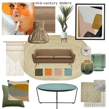 mid century modern Interior Design Mood Board by georgiamurphy on Style Sourcebook