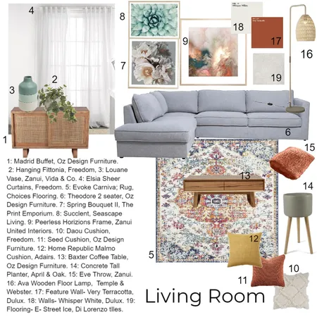 Module 9- Living Room Interior Design Mood Board by jems88 on Style Sourcebook