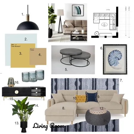 Living Room - house plan Interior Design Mood Board by cathyg on Style Sourcebook