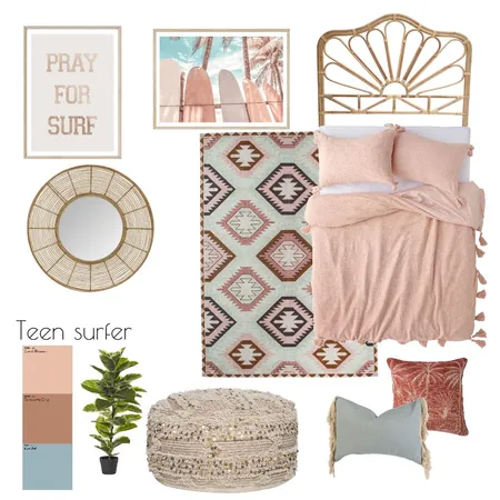Teen surfer Interior Design Mood Board by carla.woodford@me.com on Style Sourcebook