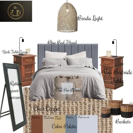 Asian Bedroom Interior Design Mood Board by E D on Style Sourcebook