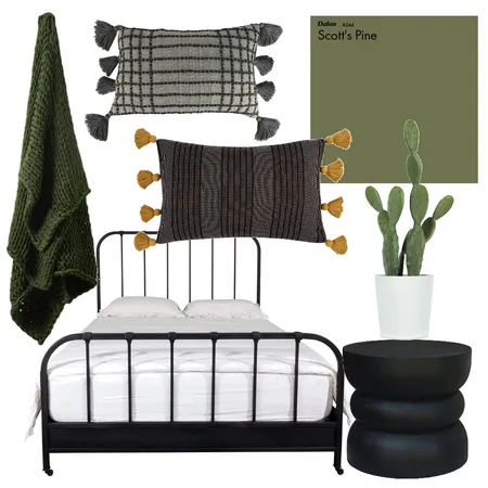 green bedroom Interior Design Mood Board by CourtneyBaird on Style Sourcebook