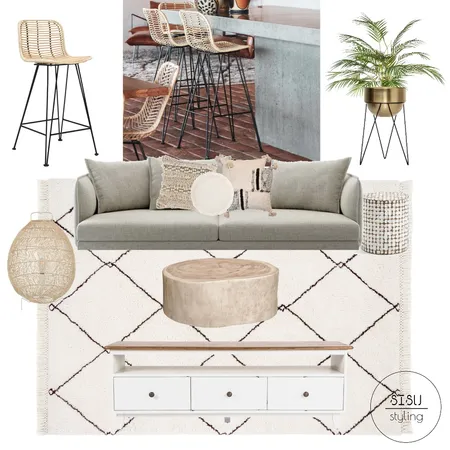 Coastal hamptons lounge Interior Design Mood Board by Sisu Styling on Style Sourcebook