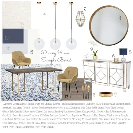 module 9 dining Interior Design Mood Board by Ledonna on Style Sourcebook