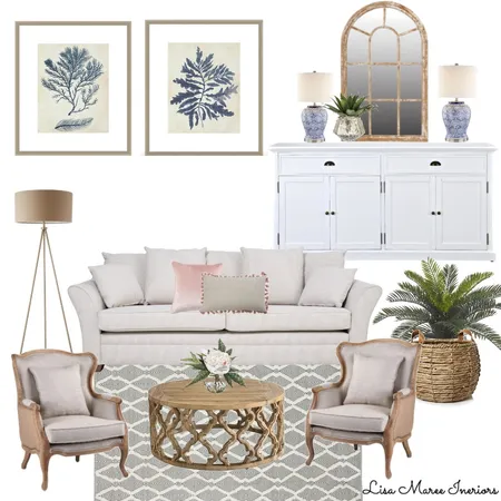 Hamptons Style Living Interior Design Mood Board by Lisa Maree Interiors on Style Sourcebook
