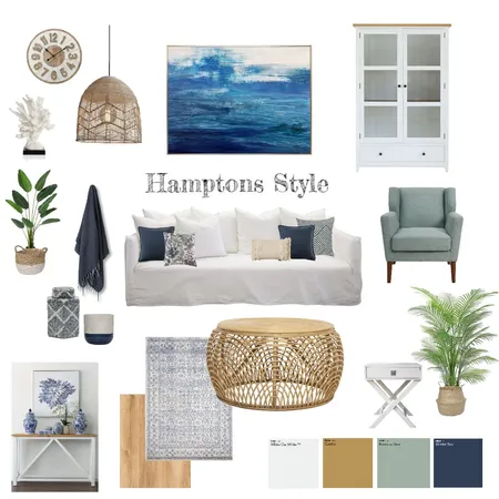 Hamptons Style Final Interior Design Mood Board by Mgj_interiors