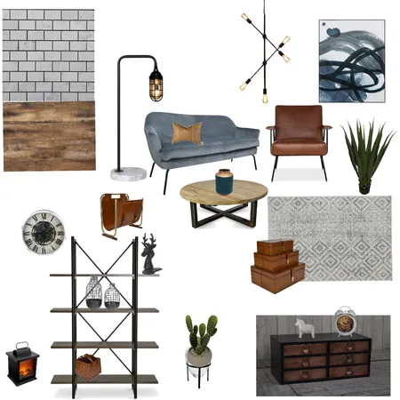 industrial Interior Design Mood Board by Dariakaz on Style Sourcebook