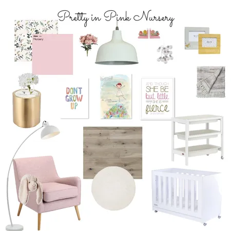 Nursery Interior Design Mood Board by leoniemh