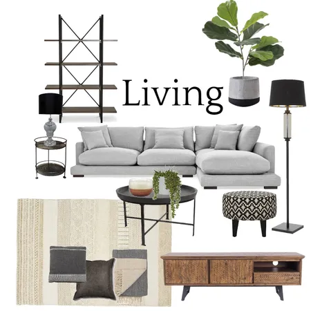 Living set 2 Interior Design Mood Board by DesignbyFussy on Style Sourcebook