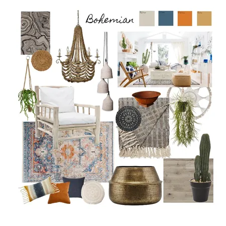 Bohemian Interior Design Mood Board by BronwenK on Style Sourcebook
