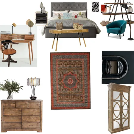 DC101 -AS1 Bedroom/ Study Mood B Interior Design Mood Board by Silvana