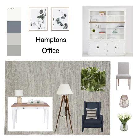 Hamptons Office Interior Design Mood Board by TEJMA Interiors on Style Sourcebook