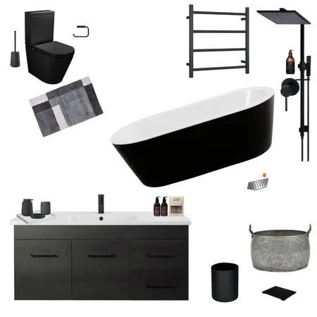 Bathroom Interior Design Mood Board by kholuod