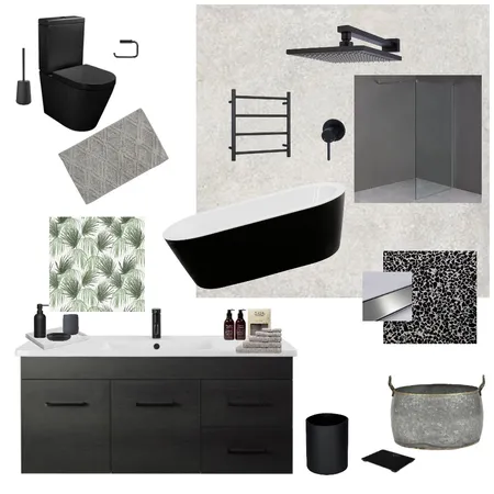 Bathroom Interior Design Mood Board by kholuod