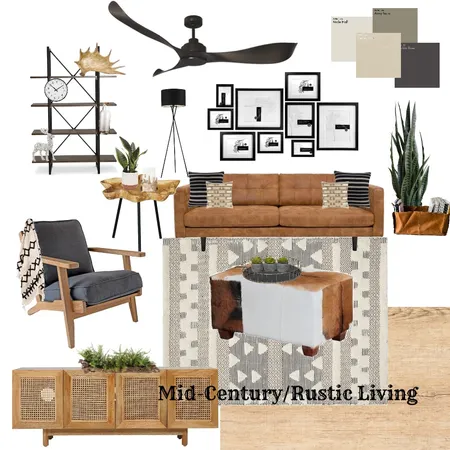 Mid-Century Rustic Interior Design Mood Board by MandiLMitchell on Style Sourcebook
