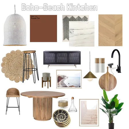 Boho-Beach Kitchen Interior Design Mood Board by Hailey C Filler on Style Sourcebook