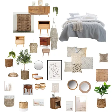 Boho Interior Design Mood Board by marybella