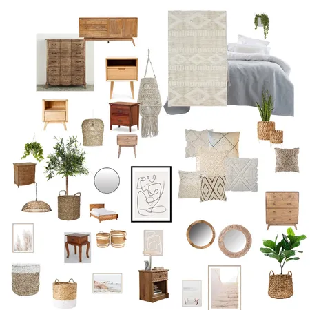 Boho Interior Design Mood Board by marybella