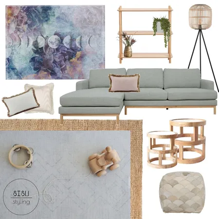 Blue, lounge, sitting room, Interior Design Mood Board by Sisu Styling on Style Sourcebook