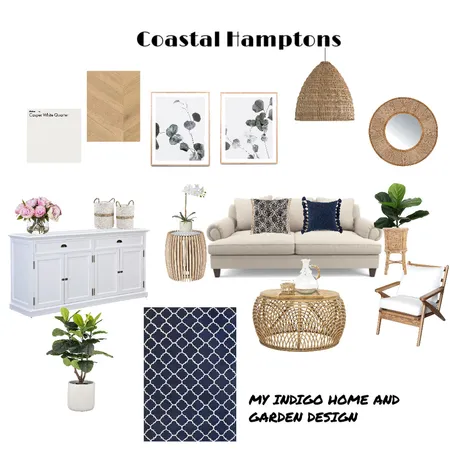 Coastal Hamptons Interior Design Mood Board by indistyle on Style Sourcebook