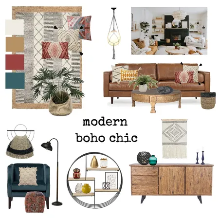 modern boho Interior Design Mood Board by stacialb1 on Style Sourcebook