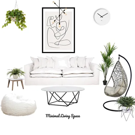 Minimal White Living Room Interior Design Mood Board by HGInteriorDesign on Style Sourcebook