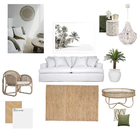 Tropical Coastal Interior Design Mood Board by Brittnnn