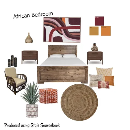 African Bedroom Interior Design Mood Board by whytedesignstudio on Style Sourcebook