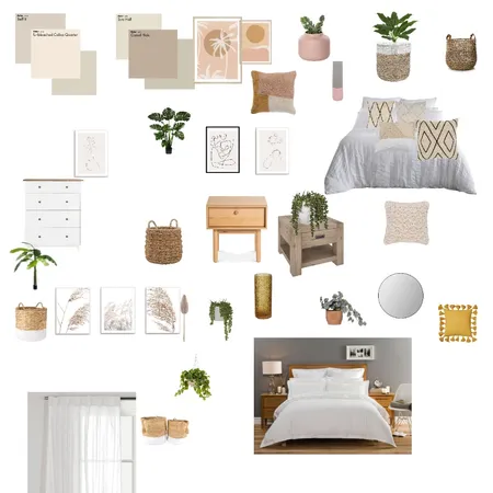 Bohemian Bedroom Interior Design Mood Board by marybella on Style Sourcebook