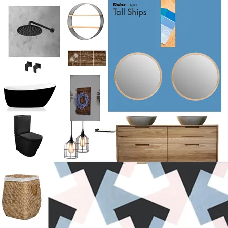 Bathroom Blues Interior Design Mood Board by Shauna Council on Style Sourcebook