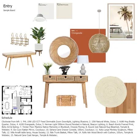 Assignment 9 Entry Interior Design Mood Board by Kate Targato on Style Sourcebook