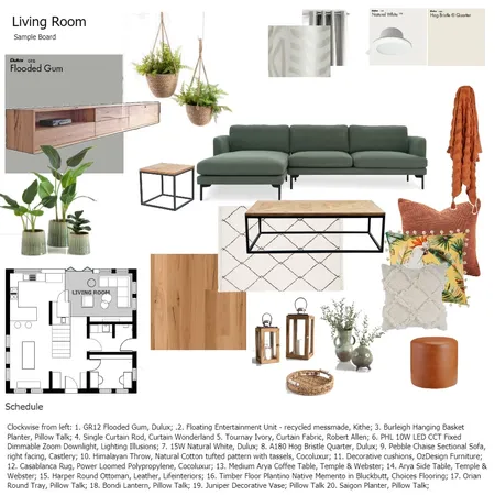 Assignment 9 Living room Interior Design Mood Board by Kate Targato on Style Sourcebook