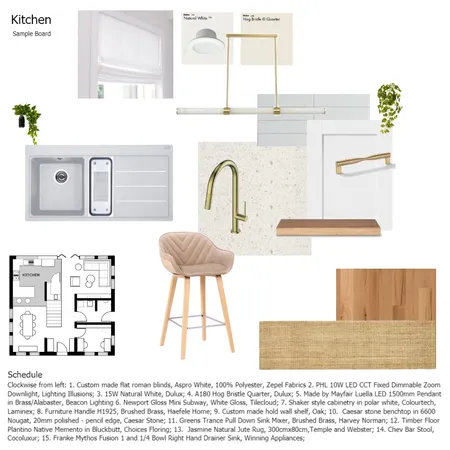 Assignment 9 Kitchen Interior Design Mood Board by Kate Targato