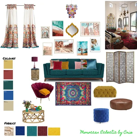 Eclectic Moroccan Interior Design Mood Board by Cristhoper on Style Sourcebook