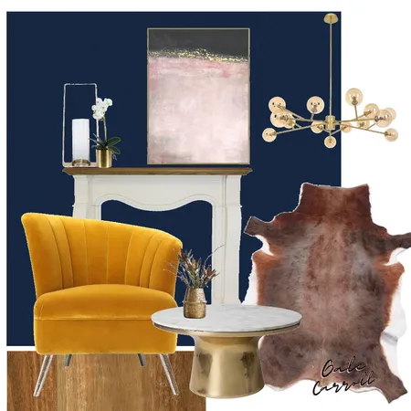 French Yellow Living Area designed by Gale Carroll Interior Design Mood Board by Gale Carroll on Style Sourcebook