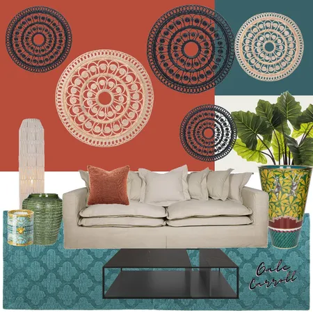 Boho 2021 Colour Trend - Living Area Interior Design Mood Board by Gale Carroll on Style Sourcebook