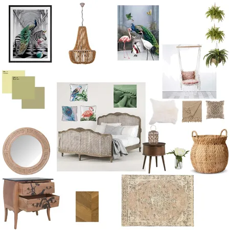 bohemian bedroom module 3 Interior Design Mood Board by marie blanchfield on Style Sourcebook