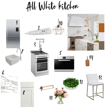 all white kitchen Interior Design Mood Board by Swapna mahesh on Style Sourcebook