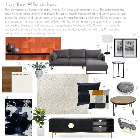 Living Room #1Final Interior Design Mood Board by libbypine1 on Style Sourcebook