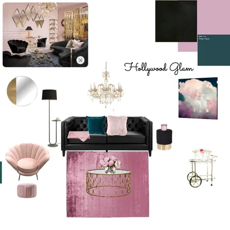 hollywood glam Interior Design Mood Board by anna polny on Style Sourcebook