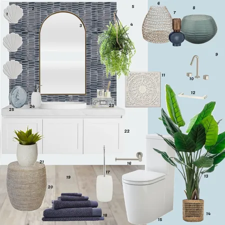 Powder Room Interior Design Mood Board by CarolineB on Style Sourcebook