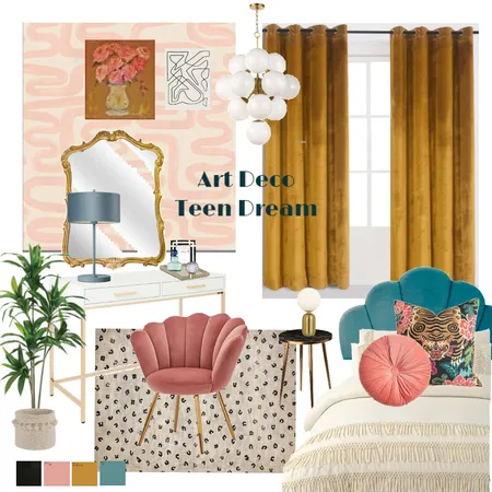 Art Deco Teen Dream Interior Design Mood Board by haileymarieh on Style Sourcebook